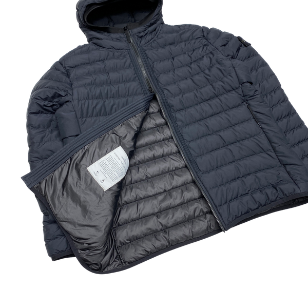 Stone Island 2021 Navy 0-Cotton R Nylon Tela Puffer Jacket