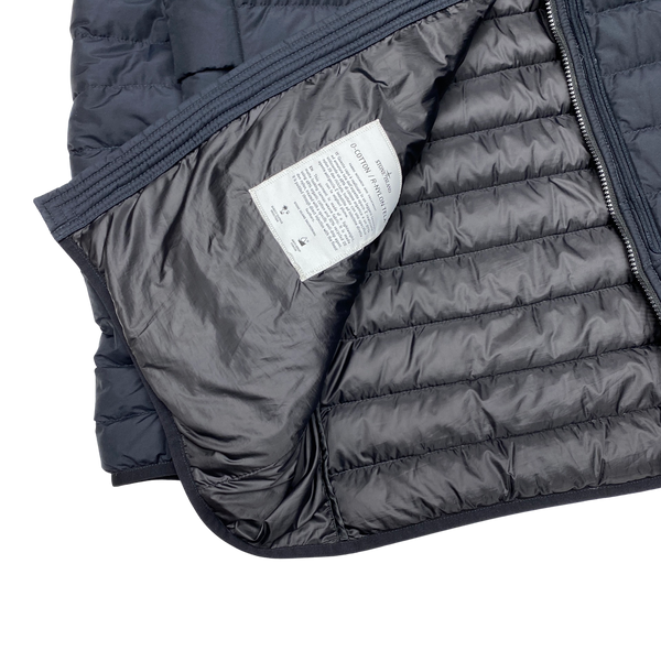 Stone Island 2021 Navy 0-Cotton R Nylon Tela Puffer Jacket
