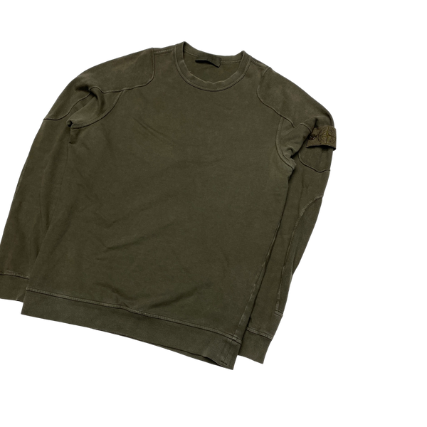 Stone Island 2018 Khaki Ghost Crewneck Sweatshirt