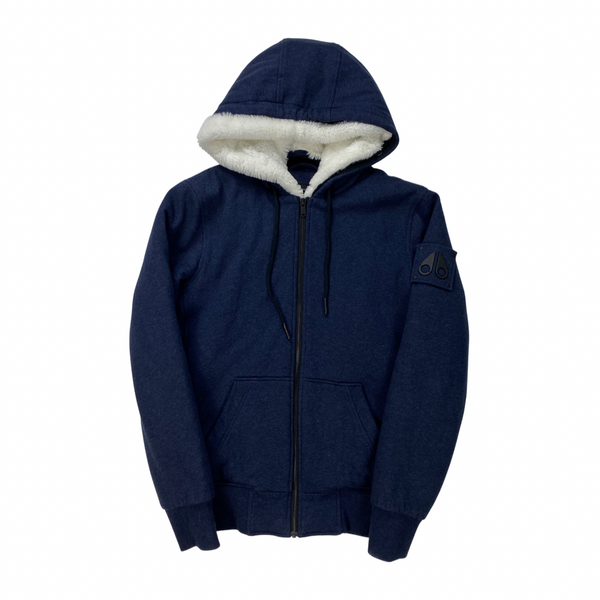 Moose Knuckles Navy Bunny Hoodie Jacket