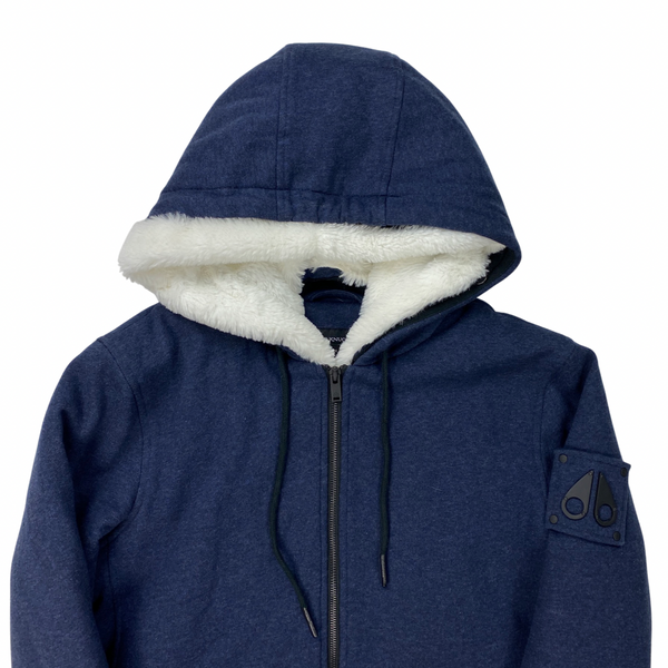 Moose Knuckles Navy Bunny Hoodie Jacket