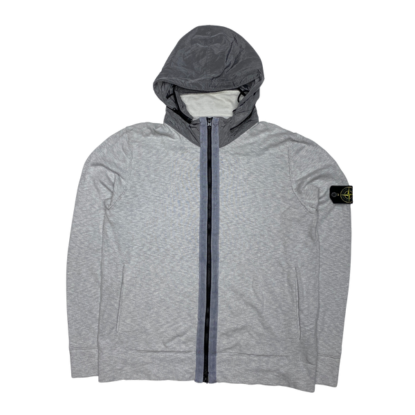 Stone island nylon hoodie deals