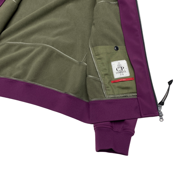 CP Company Purple Fleece Lined Soft Shell Jacket