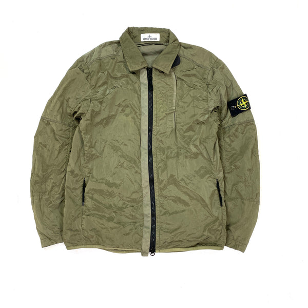 Olive stone deals island overshirt