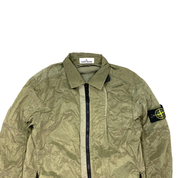 Stone island nylon metal overshirt olive 2025