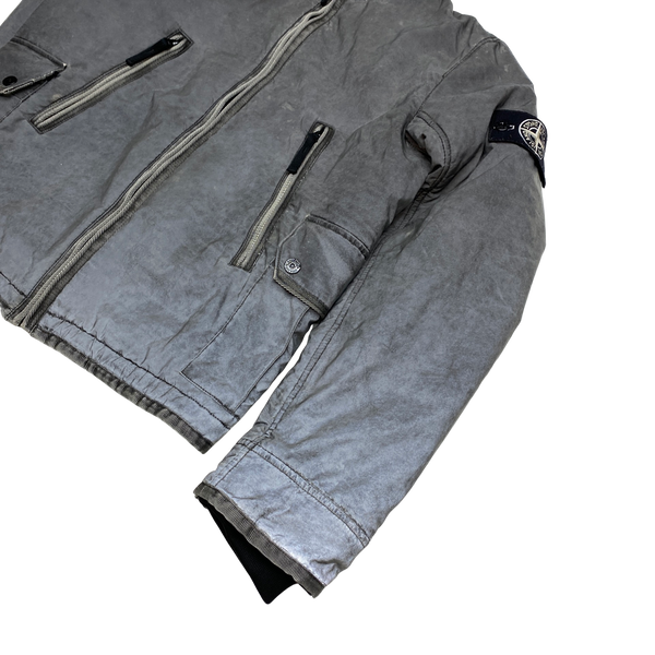 Stone Island 2012 Silver Liquid Reflective 30th Anni Jacket
