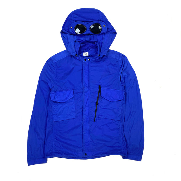 CP Company Blue Chrome Goggle Jacket