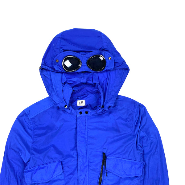 CP Company Blue Chrome Goggle Jacket
