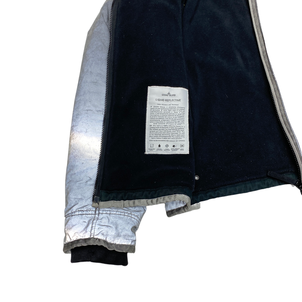 Stone Island 2012 Silver Liquid Reflective 30th Anni Jacket