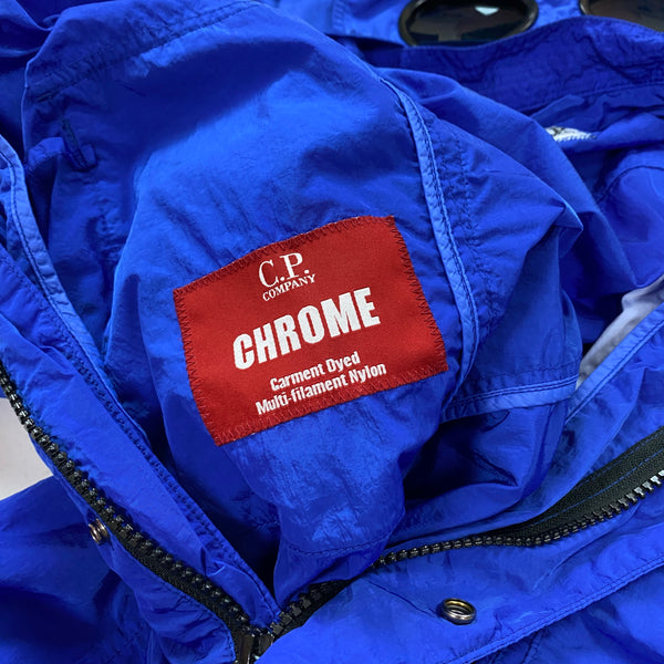 CP Company Blue Chrome Goggle Jacket