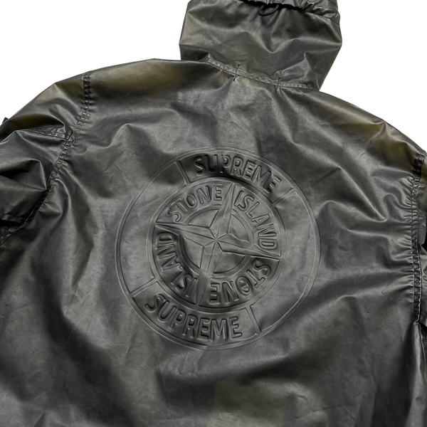 Stone Island x Supreme 2017 Black Poly Cover Composite Smock - Medium