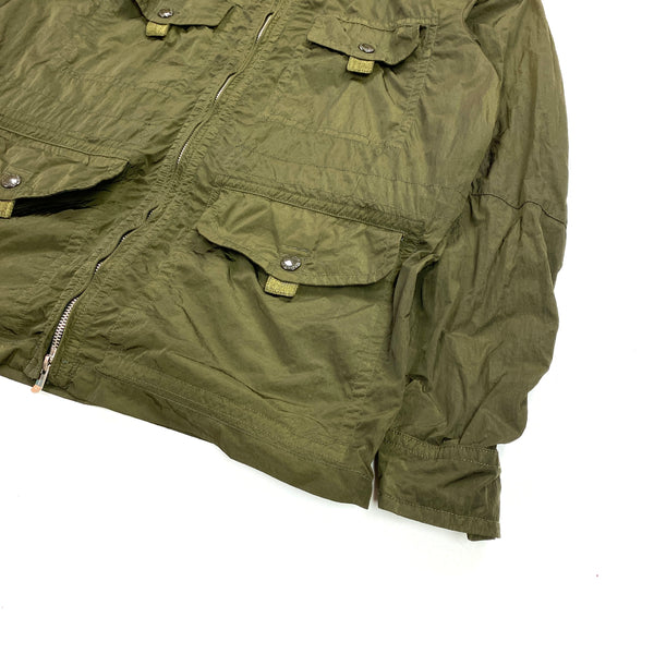 CP Company Khaki Multi Pocket Shimmer Goggle Jacket