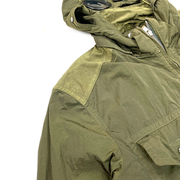 CP Company Khaki Multi Pocket Shimmer Goggle Jacket