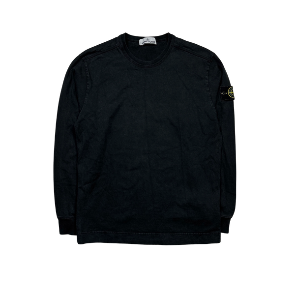 Stone Island 2020 Black Cotton Crewneck Sweatshirt - Small