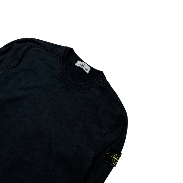 Stone Island 2020 Black Cotton Crewneck Sweatshirt - Small