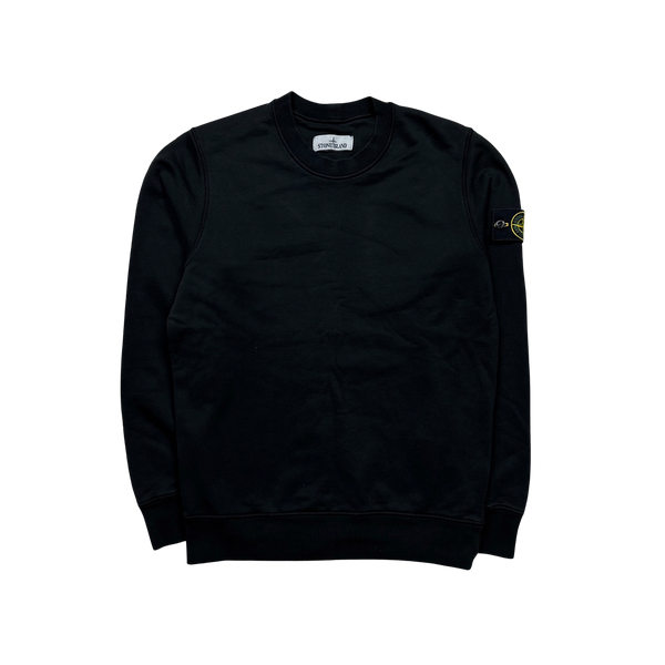 Stone Island 2020 Black Cotton Crewneck Sweatshirt - Small