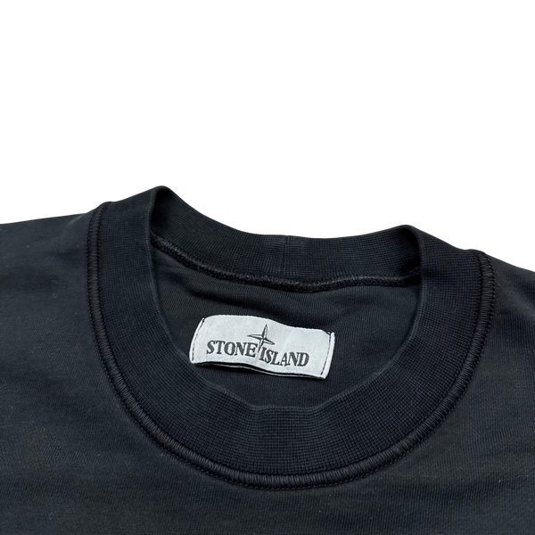 Stone Island 2020 Black Cotton Crewneck Sweatshirt - Small