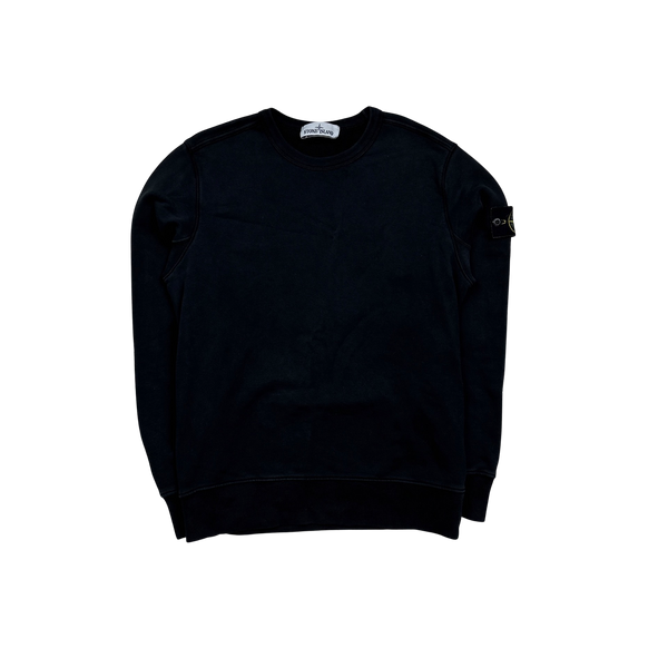 Stone Island 2019 Black Crewneck Sweatshirt - Small