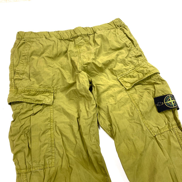 Stone Island Olive Green Tapered Cargo Trousers