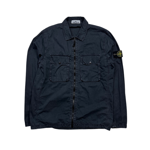 Stone Island 2021 Dark Navy Cotton Overshirt - XL