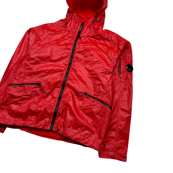 CP Company Red Cristal Shell Windbreaker Jacket - Large
