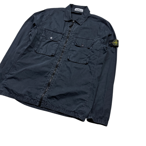 Stone Island 2021 Dark Navy Cotton Overshirt - XL