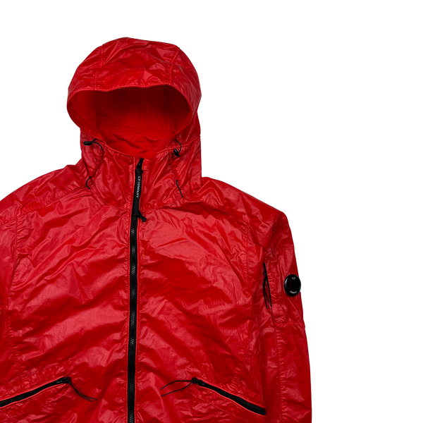 CP Company Red Cristal Shell Windbreaker Jacket - Large
