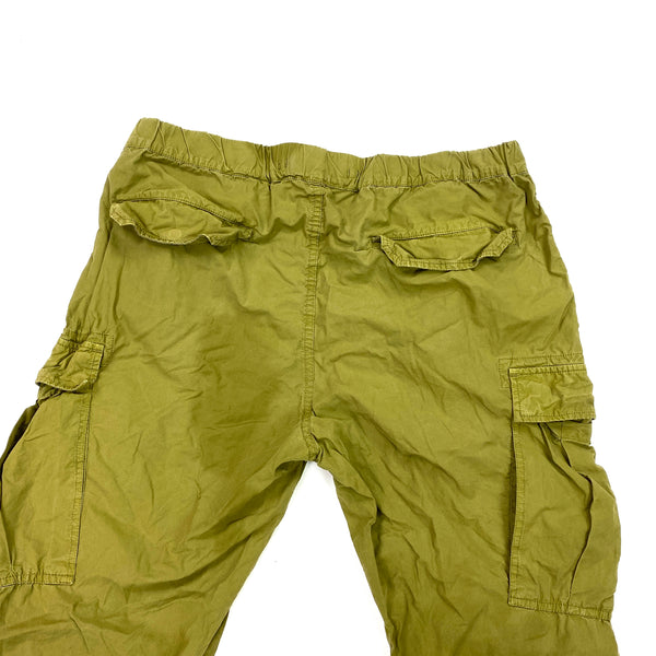Stone Island Olive Green Tapered Cargo Trousers