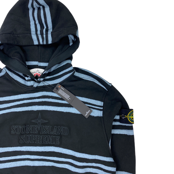 Stone island supreme hoodie black hotsell