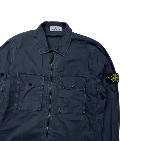 Stone Island 2021 Dark Navy Cotton Overshirt - XL