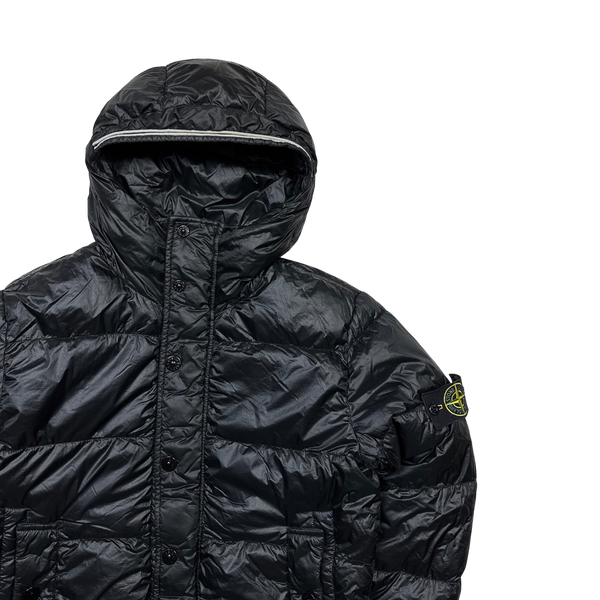 Stone Island 2013 Black Garment Dyed Puffer Jacket - Medium