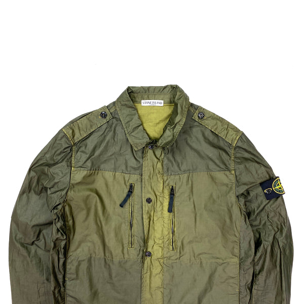 Stone Island Mussola Gommata Khaki Green Jacket