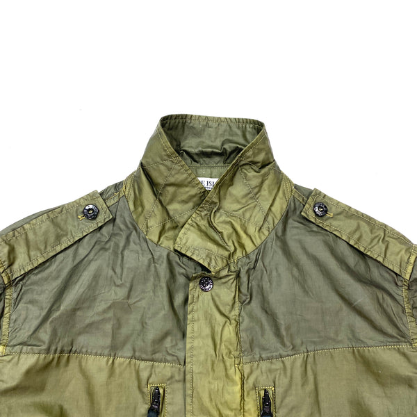 Stone Island Mussola Gommata Khaki Green Jacket