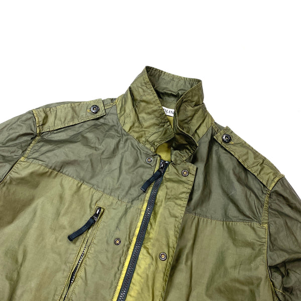 Stone Island Mussola Gommata Khaki Green Jacket