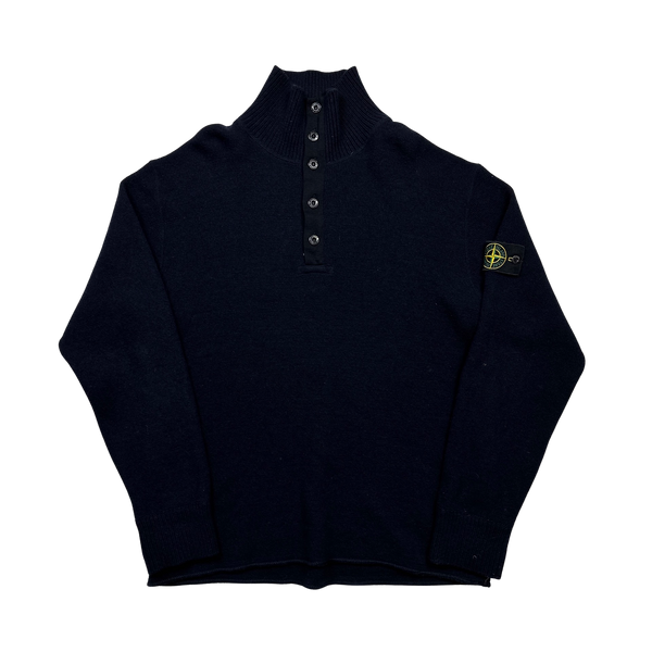 Stone Island Vintage AW2001 Navy Pullover Knit - XL