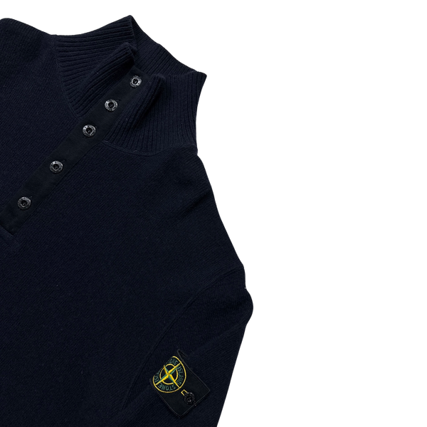 Stone Island Vintage AW2001 Navy Pullover Knit - XL