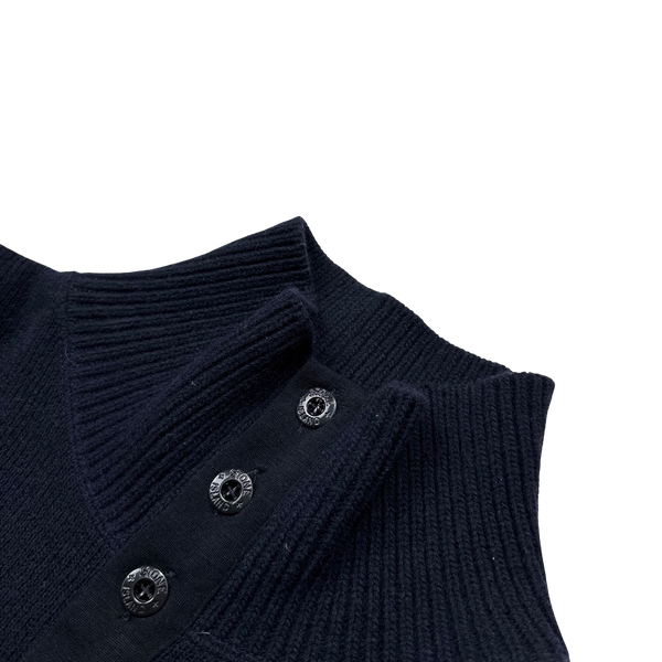 Stone Island Vintage AW2001 Navy Pullover Knit - XL