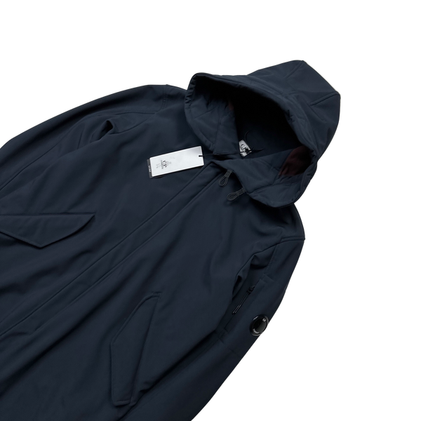 CP Company Navy Blue Fishtail Parka Soft Shell - Medium