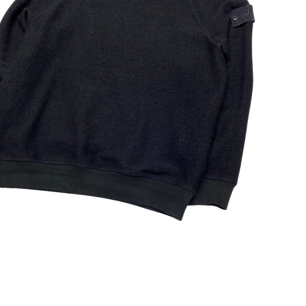 Stone Island 2020 Black Wool Ghost Crewneck Sweatshirt