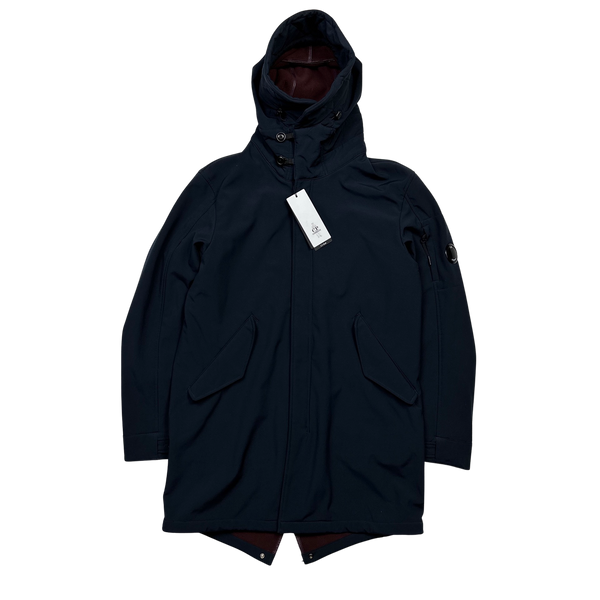 CP Company Navy Blue Fishtail Parka Soft Shell - Medium