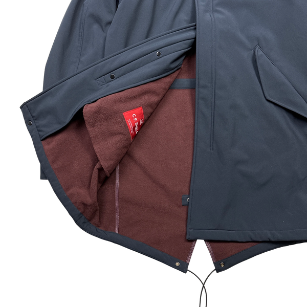 CP Company Navy Blue Fishtail Parka Soft Shell - Medium