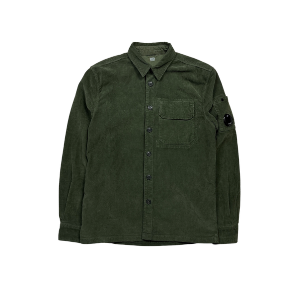 CP Company Green Corduroy Overshirt - Small