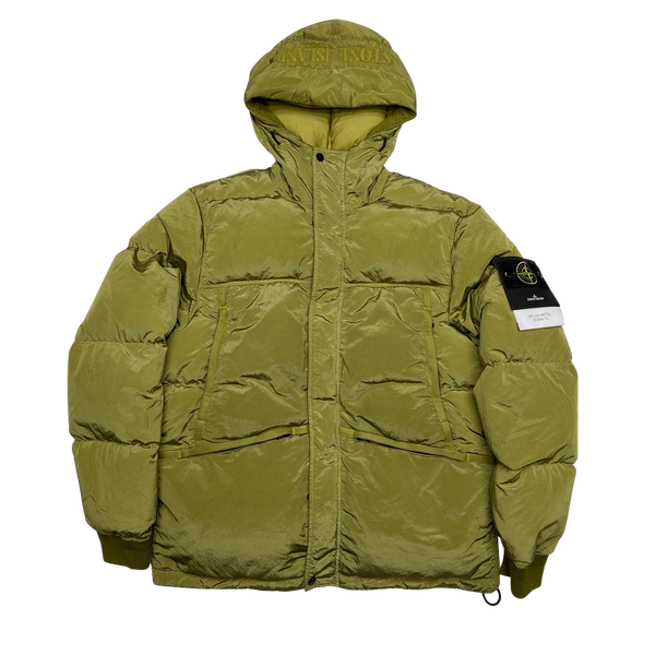 Stone Island Green Nylon Metal Down Puffer Jacket