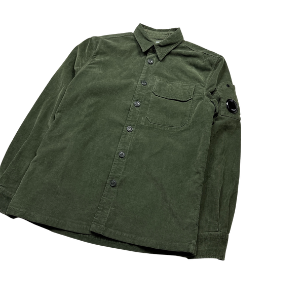 CP Company Green Corduroy Overshirt - Small