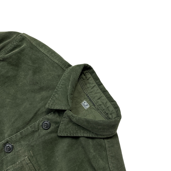 CP Company Green Corduroy Overshirt - Small