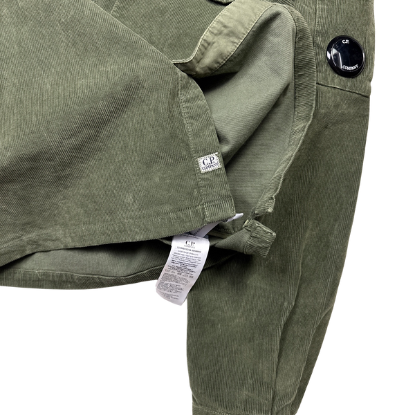 CP Company Green Corduroy Overshirt - Small