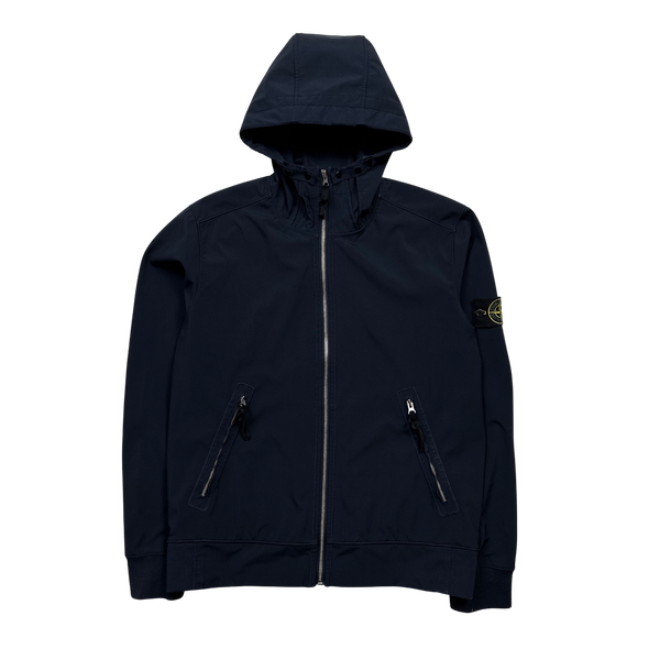 Stone Island 2018 Navy Light Soft Shell R Jacket - Large