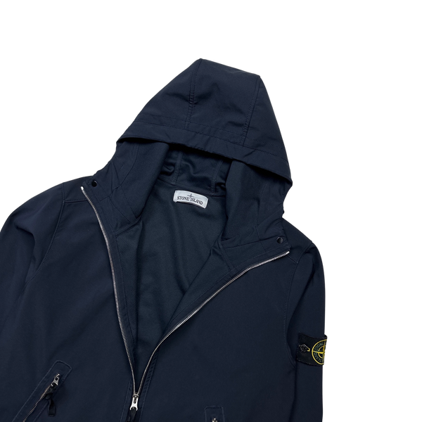 Stone Island 2018 Navy Light Soft Shell R Jacket - Large