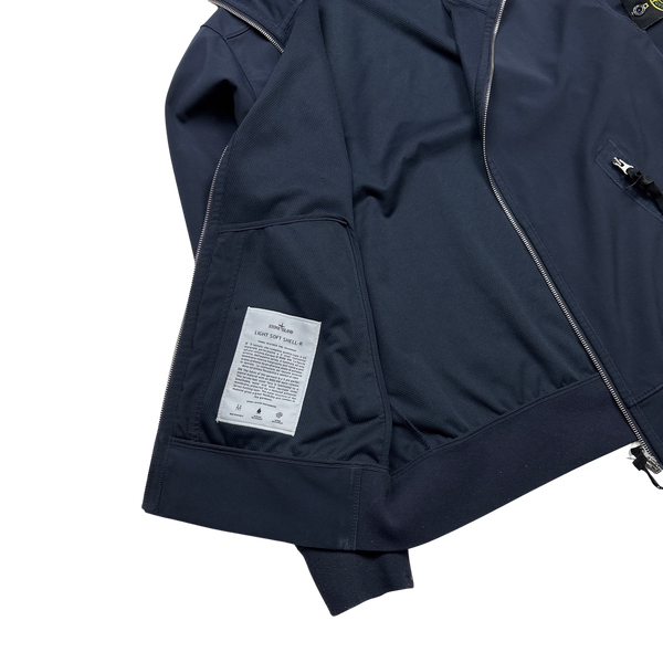 Stone Island 2018 Navy Light Soft Shell R Jacket - Large