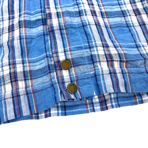 CP Company Lino Flax Flannel Checked Shirt